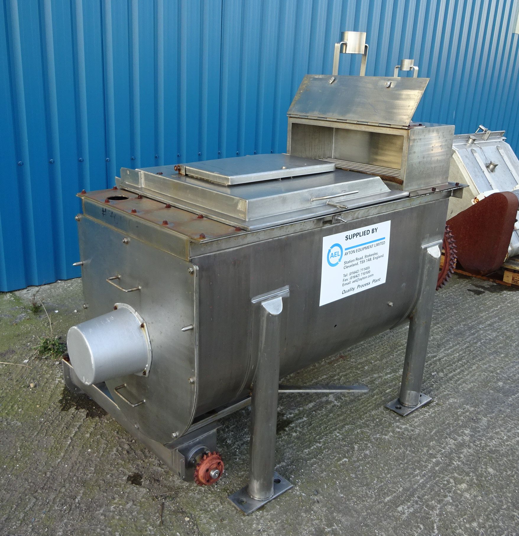   Mixer-Ribbon & Paddle 0.5 m3 (17.7 ft3) Stainless Steel 316 For Sale - IPP# 701967
