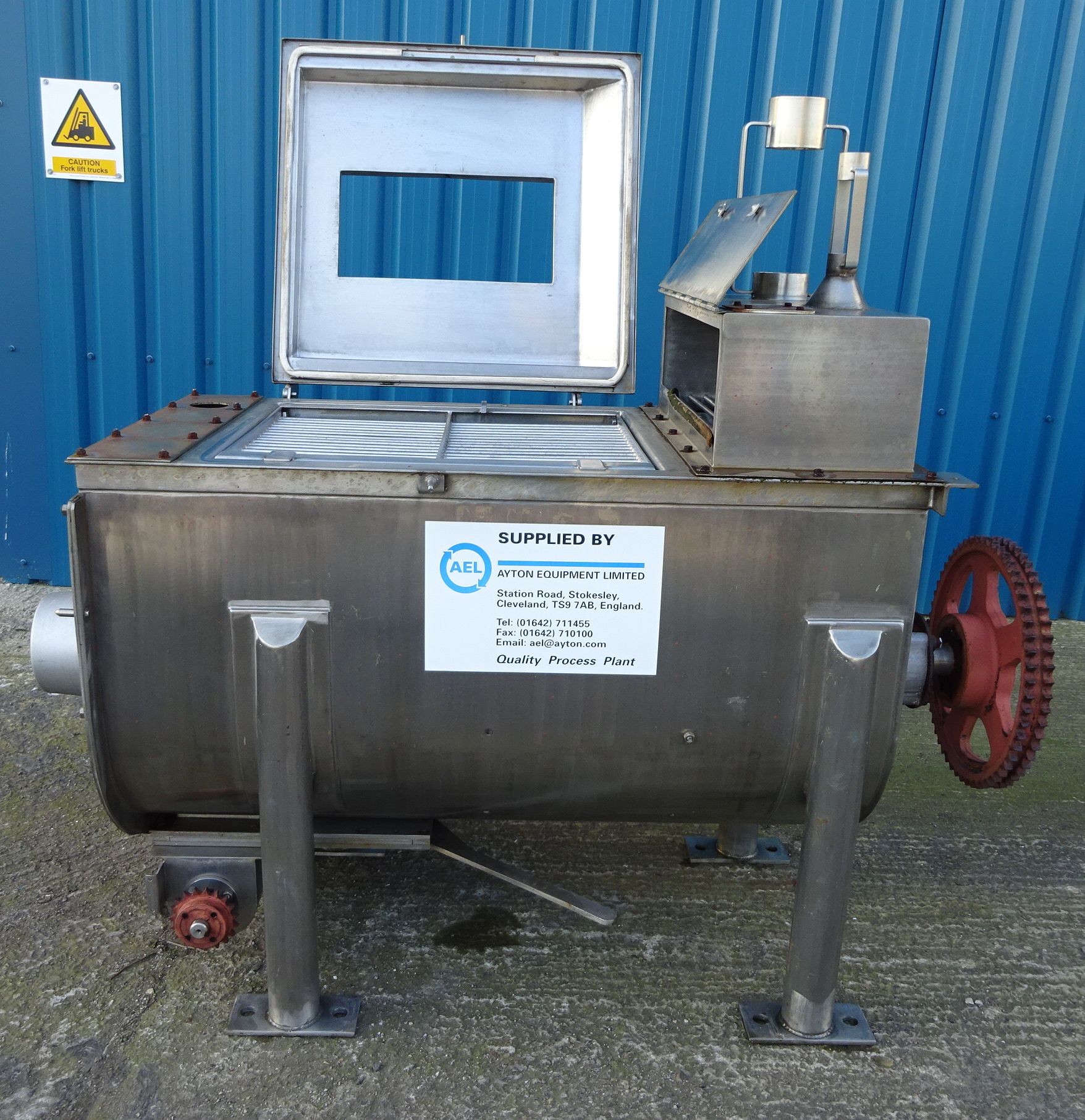   Mixer-Ribbon & Paddle 0.5 m3 (17.7 ft3) Stainless Steel 316 For Sale - IPP# 701967