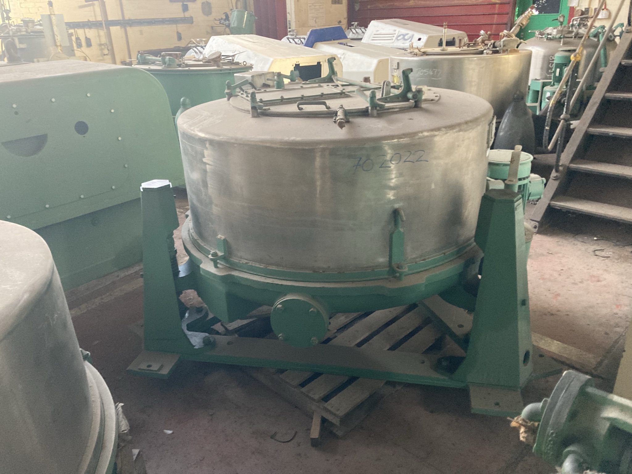  Manual Discharge-Top Centrifuge-Basket 1,200 mm (47.2 in) Stainless Steel 316 For Sale - IPP# 702022