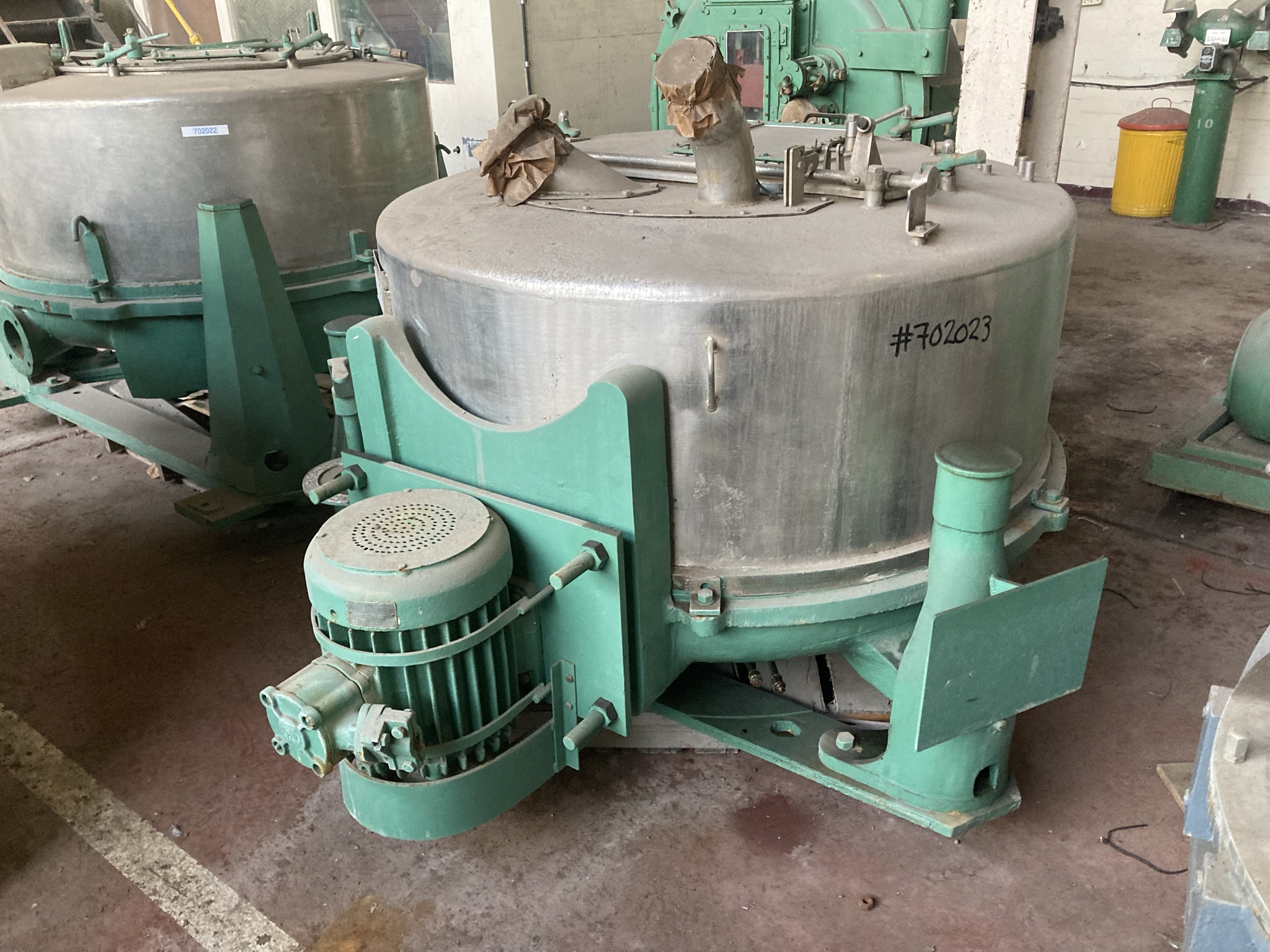  Manual Discharge-Top Centrifuge-Basket 1,200 mm (47.2 in) Stainless Steel 316 For Sale - IPP# 702023