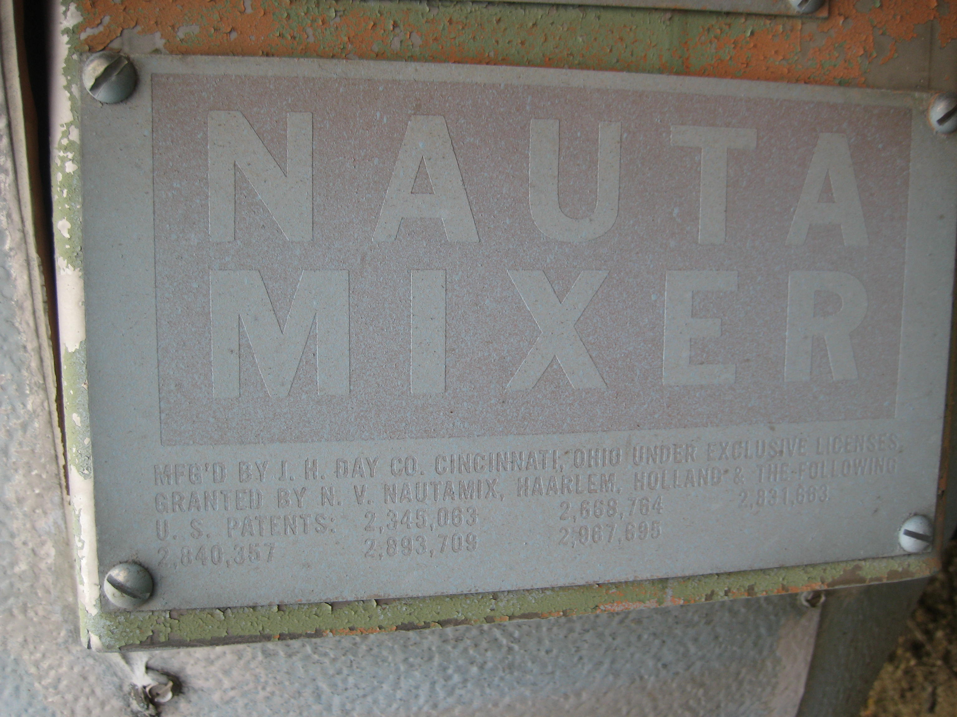   Mixer-Nauta 300 L (79.3 gallons) Stainless Steel 304 For Sale - IPP# 76661