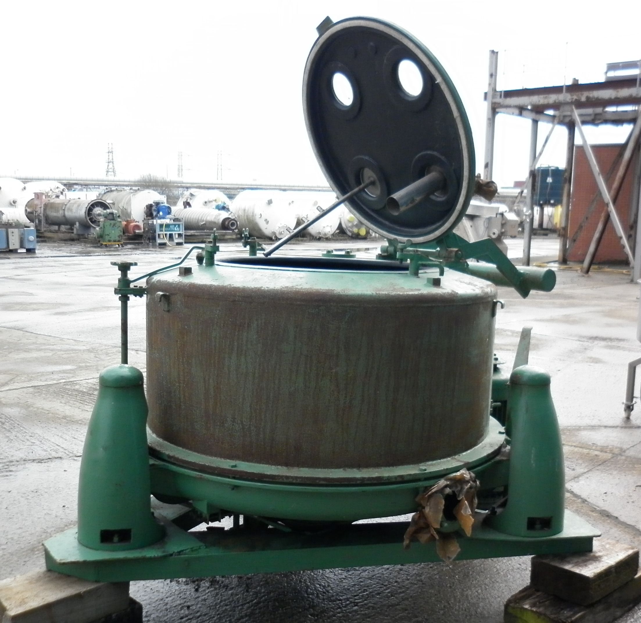  Manual Discharge-Top Centrifuge-Basket 1,219 mm (48 in) Rubberlined For Sale - IPP# 81823