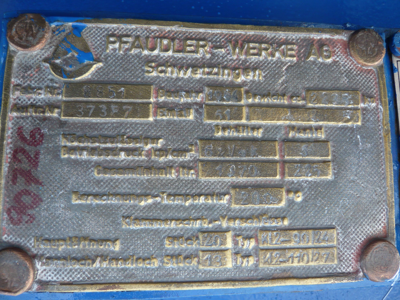 Glasslined Reactor Batch-Type Agitated Pfaudler E Type - IPP# 90726