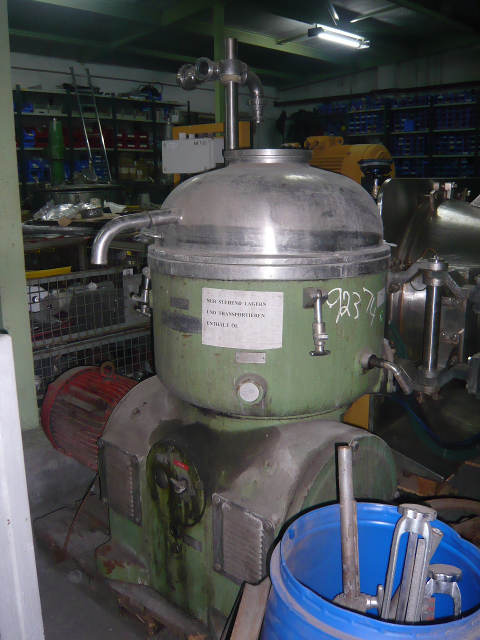   Centrifuge-Disc Bowl 11.2 kW (15 HP)  For Sale - IPP# 92374