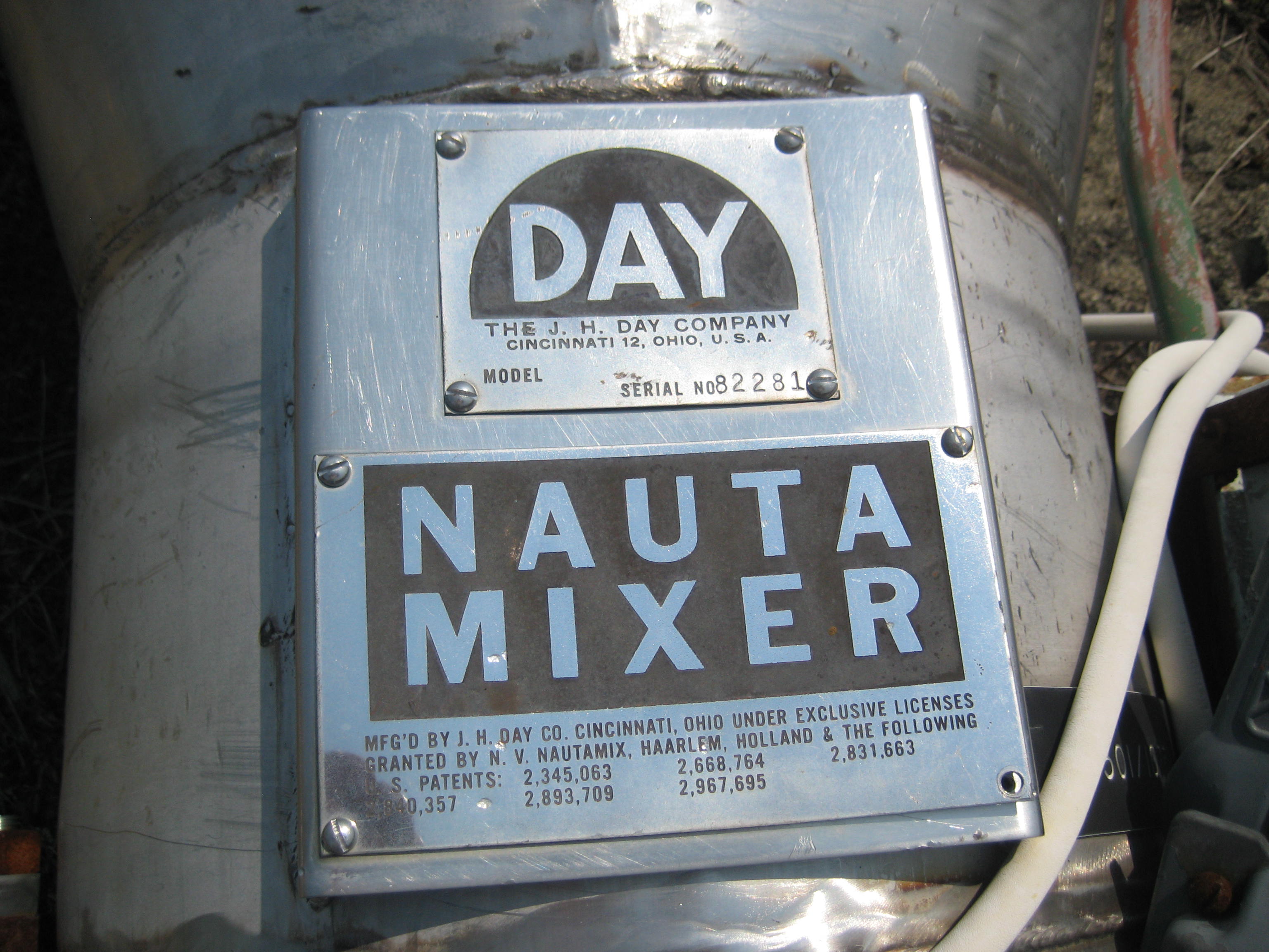   Mixer-Nauta 7,000 L (1,849 gallons) Stainless Steel 304 For Sale - IPP# 94100