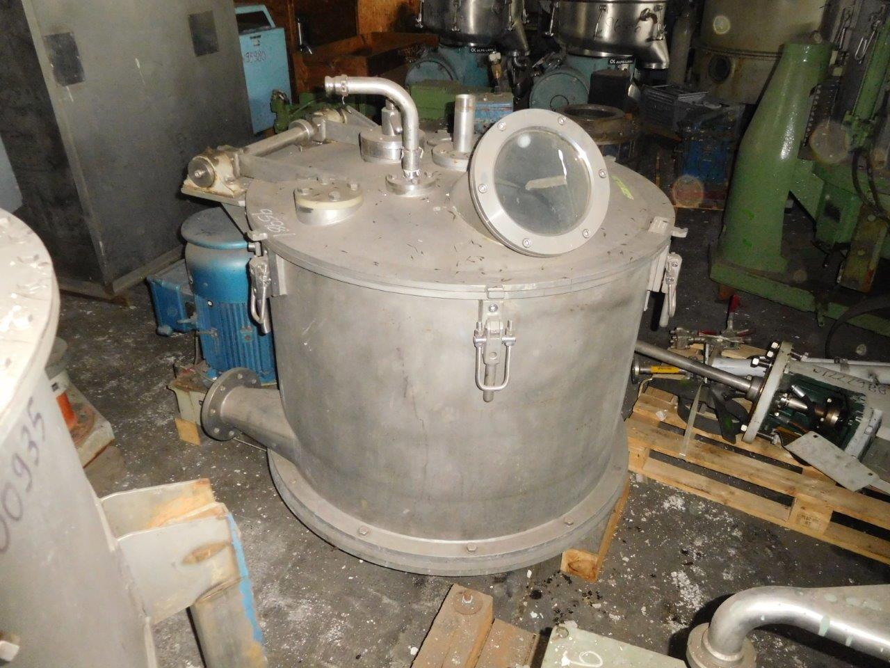  Manual Discharge-Top Centrifuge-Basket 800 mm (31.5 in) Stainless Steel Austenitic For Sale - IPP# 95981
