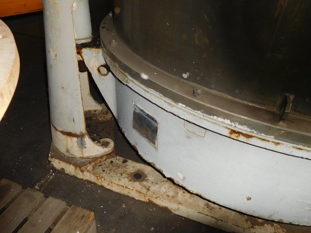  Manual Discharge-Top Centrifuge-Basket 1,250 mm (49.2 in) Stainless Steel Austenitic For Sale - IPP# 95984
