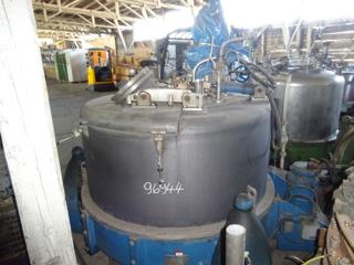 Rubberlined Manual Discharge-Top Centrifuge-Basket