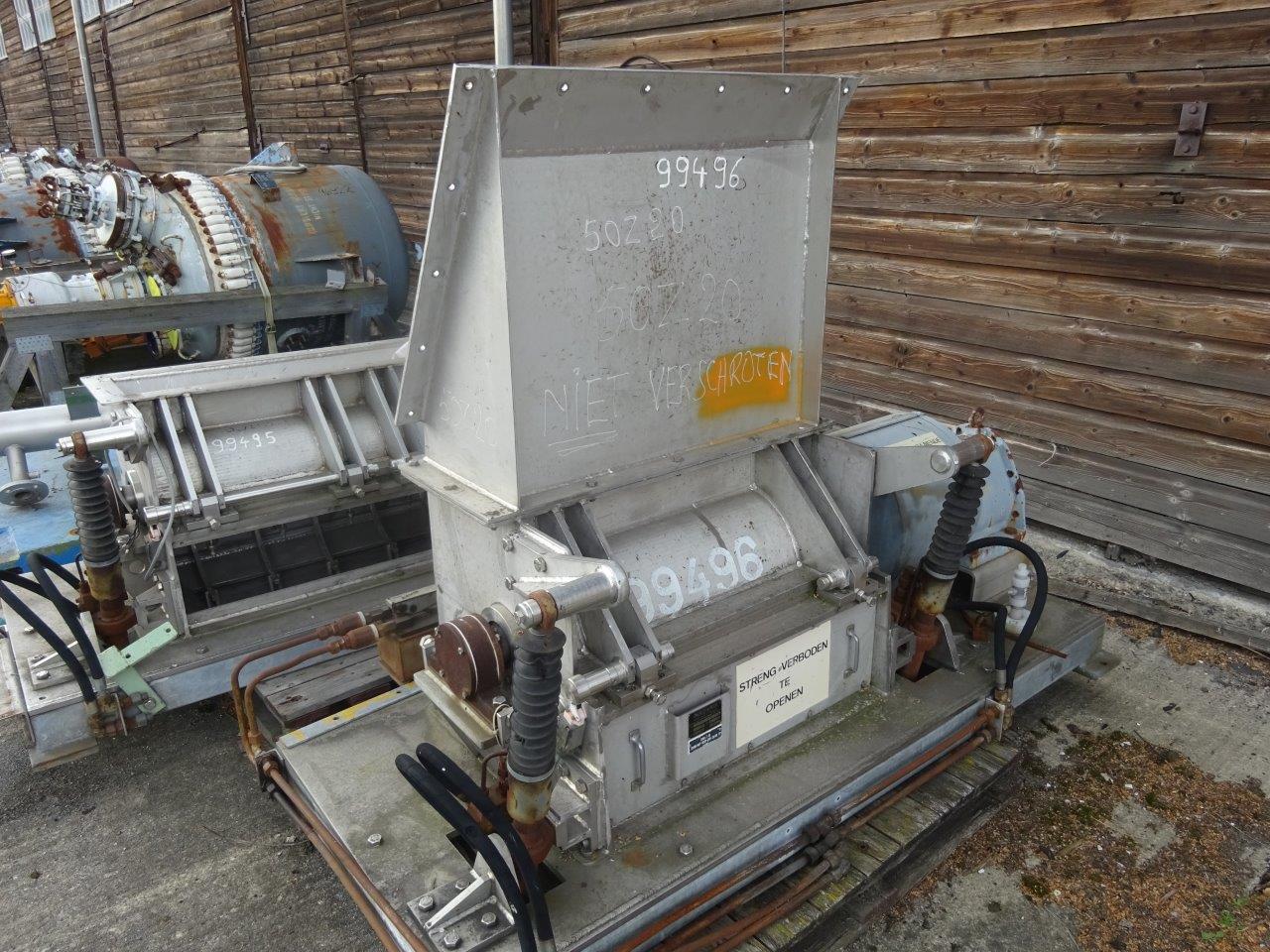  Granulator/Disintegrator Pulverizer 15 kW (20.1 HP) Stainless Steel Austenitic For Sale - IPP# 99496