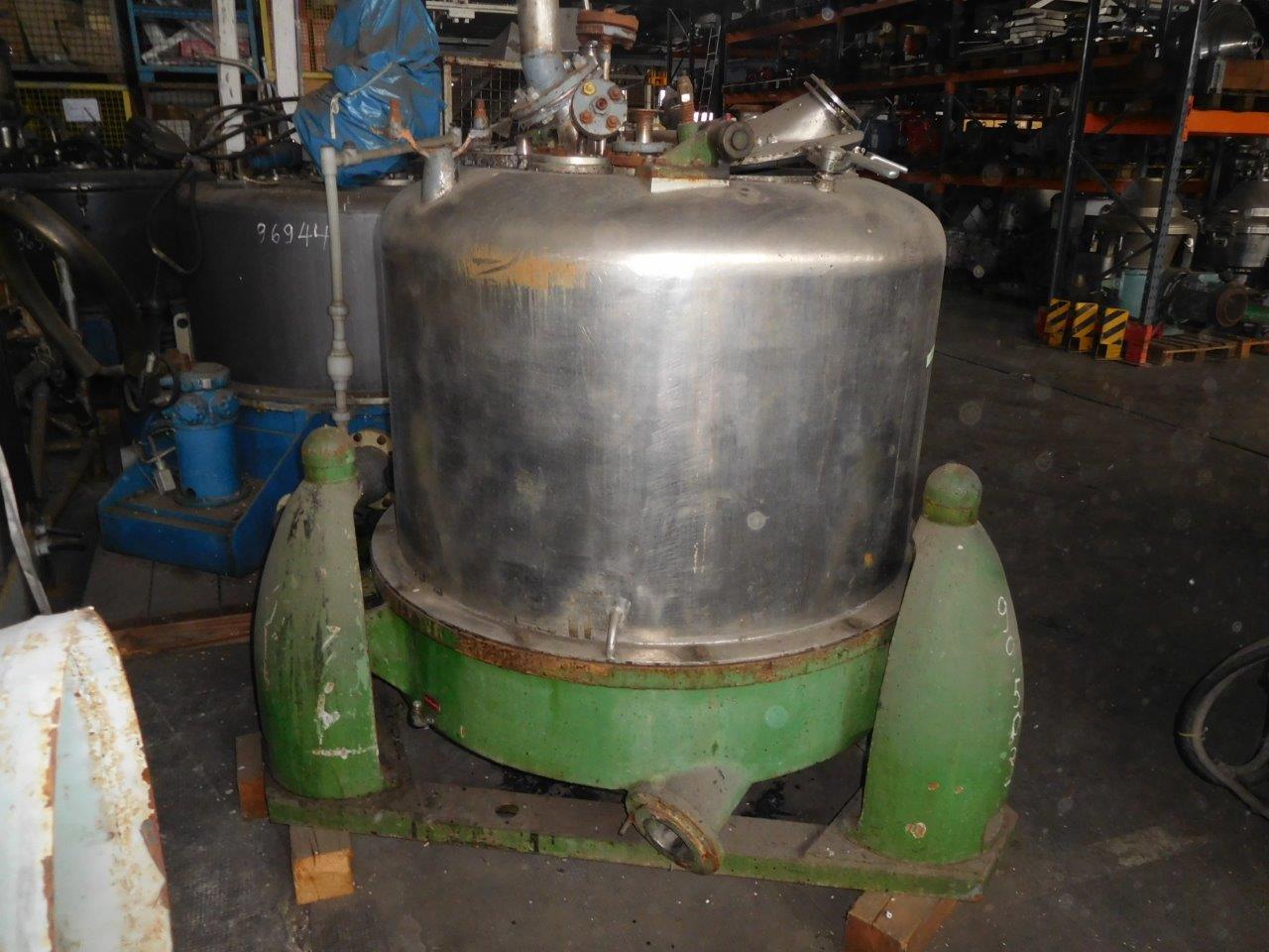  Manual Discharge-Top Centrifuge-Basket 1,000 mm (39.4 in) Stainless Steel Austenitic For Sale - IPP# 99503