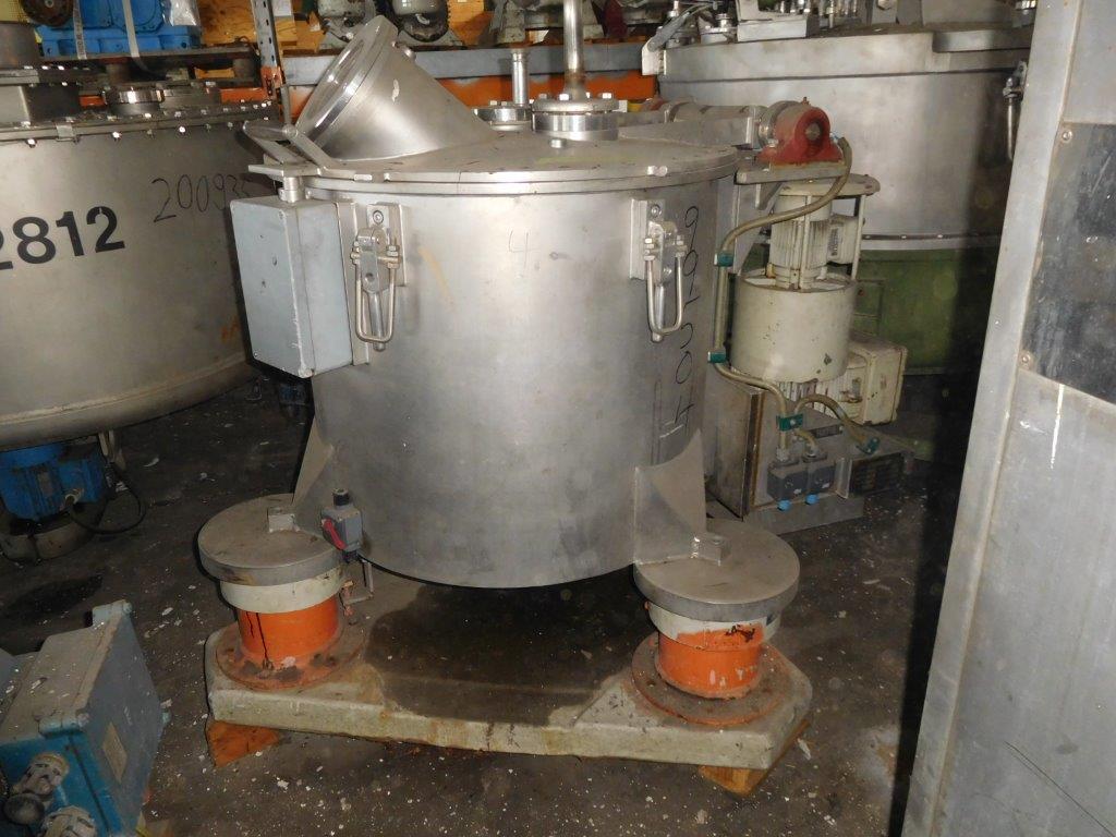  Manual Discharge-Top Centrifuge-Basket 500 mm (19.7 in) Stainless Steel Austenitic For Sale - IPP# 99504