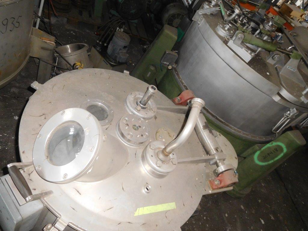  Manual Discharge-Top Centrifuge-Basket 500 mm (19.7 in) Stainless Steel Austenitic For Sale - IPP# 99504