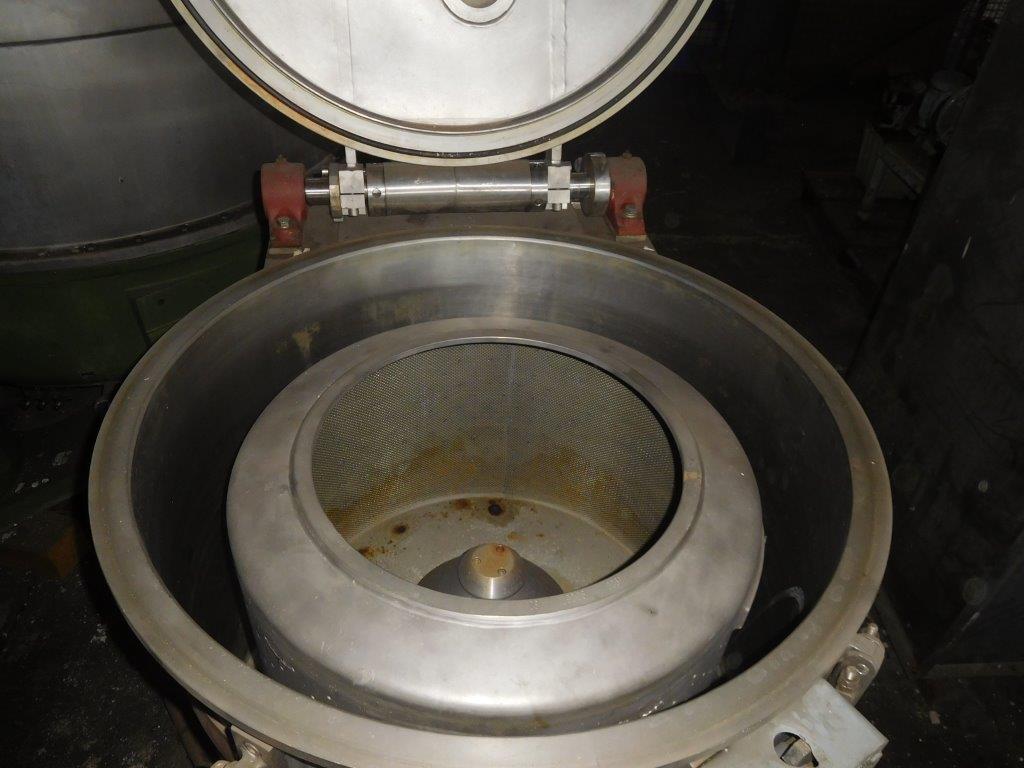  Manual Discharge-Top Centrifuge-Basket 500 mm (19.7 in) Stainless Steel Austenitic For Sale - IPP# 99504