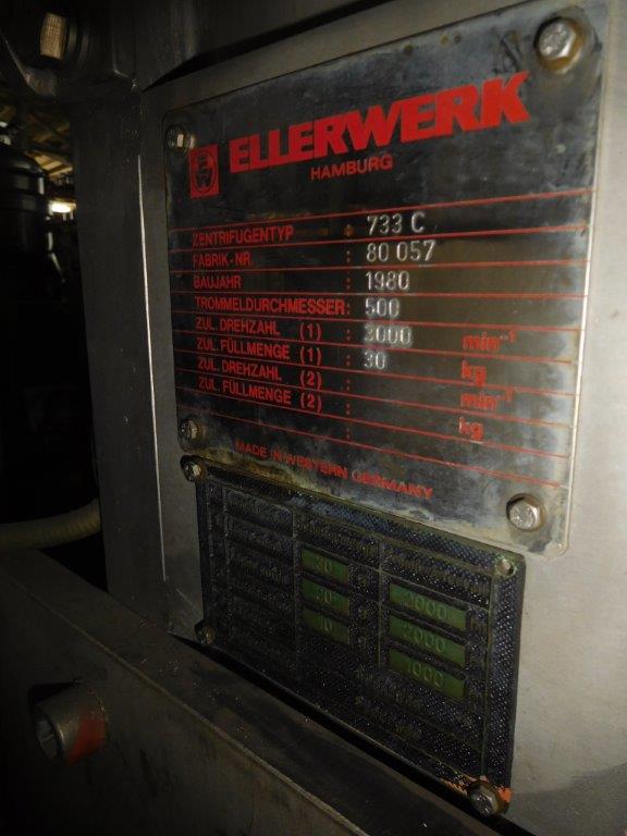  Manual Discharge-Top Centrifuge-Basket 500 mm (19.7 in) Stainless Steel Austenitic For Sale - IPP# 99504