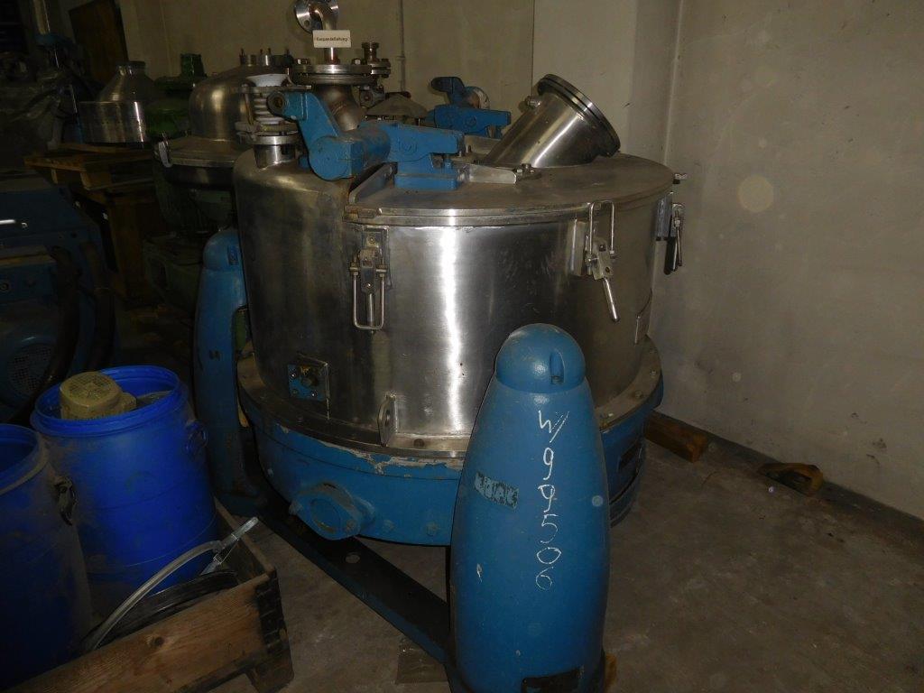  Manual Discharge-Top Centrifuge-Basket 1,016 mm (40 in) Stainless Steel 316 For Sale - IPP# 99506