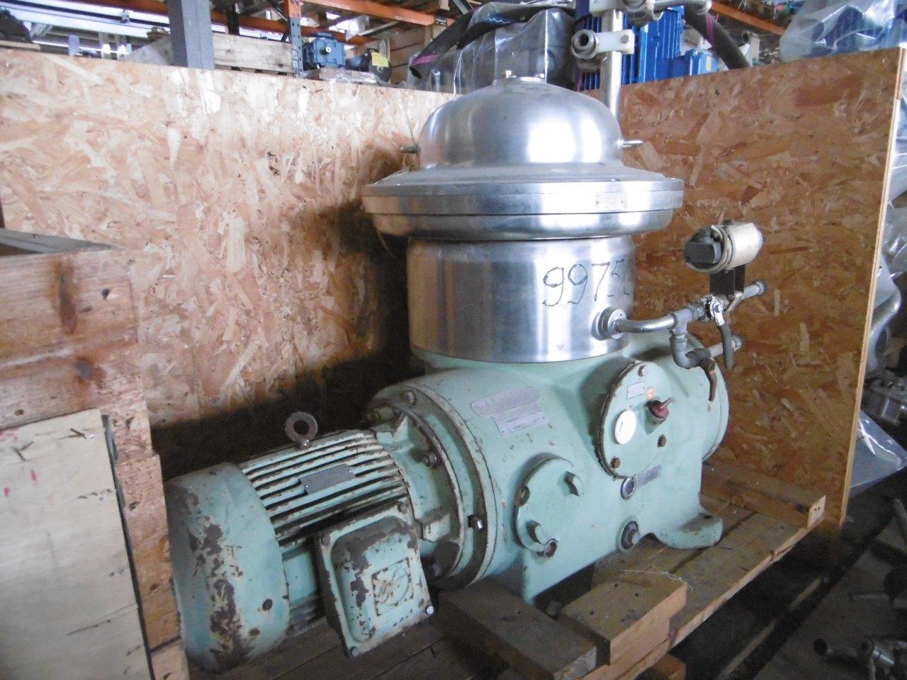 Unused  Centrifuge-Disc Bowl 7.5 kW (10.1 HP)  For Sale - IPP# 99750