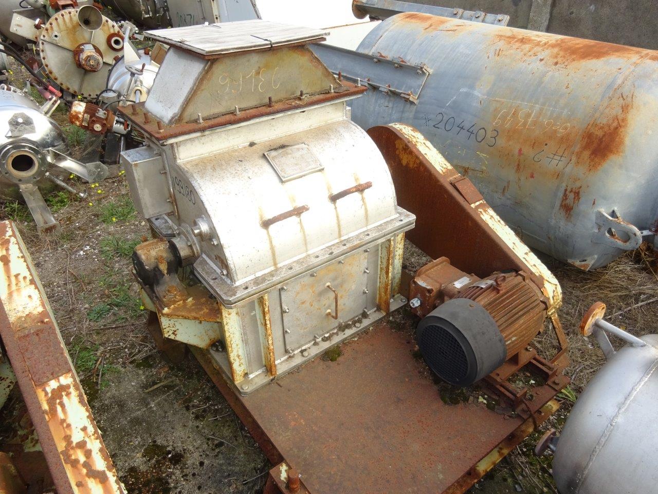  Granulator/Disintegrator Pulverizer 3.7 kW (5 HP) Stainless Steel 304 For Sale - IPP# 99180