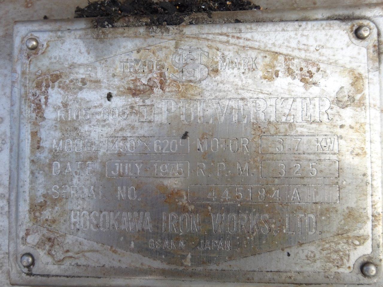  Granulator/Disintegrator Pulverizer 3.7 kW (5 HP) Stainless Steel 304 For Sale - IPP# 99180