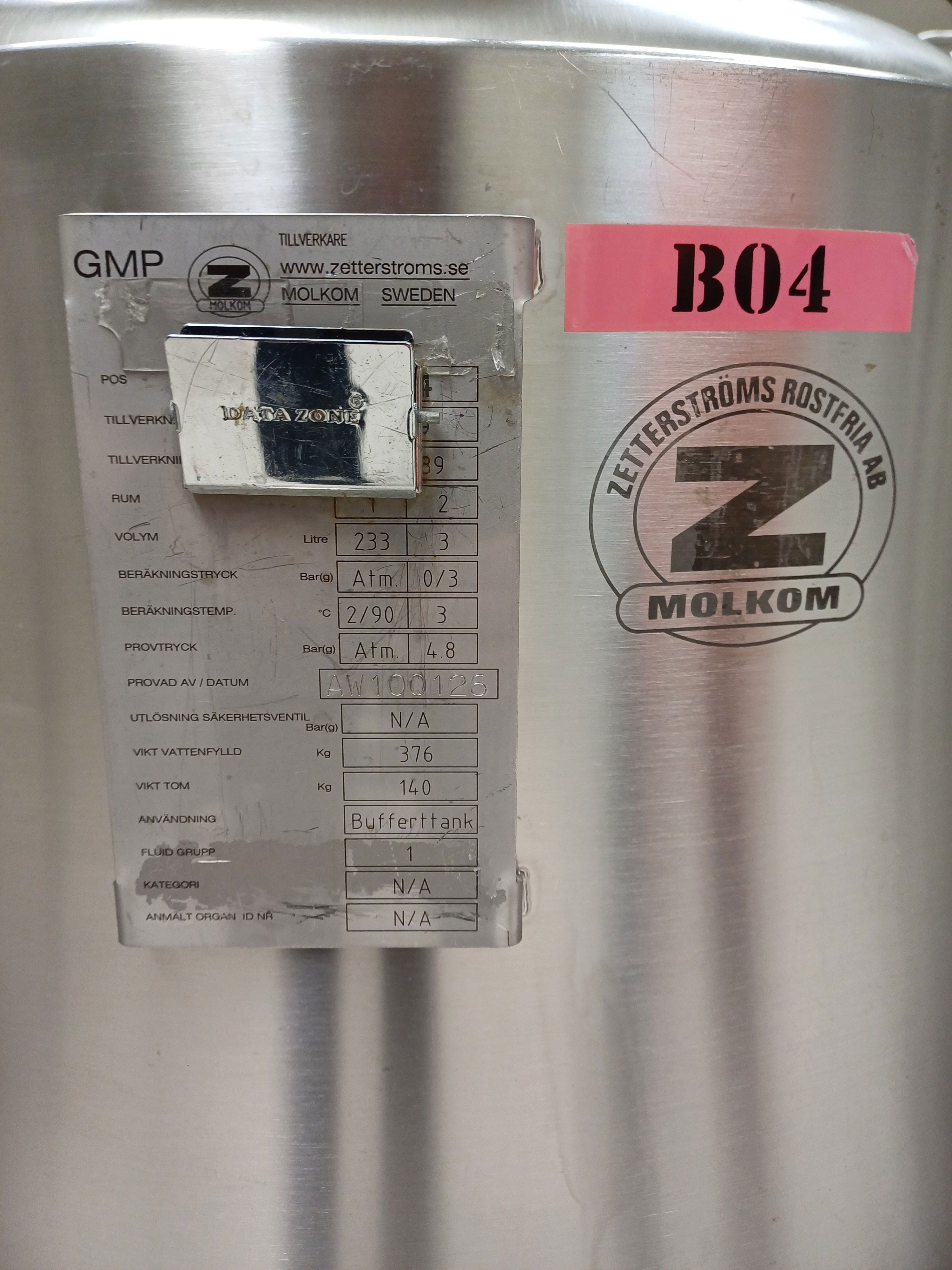 IPP# 1136, 385 Liter (100 Gallon) Clean In Place System Clean In Place System For Sale