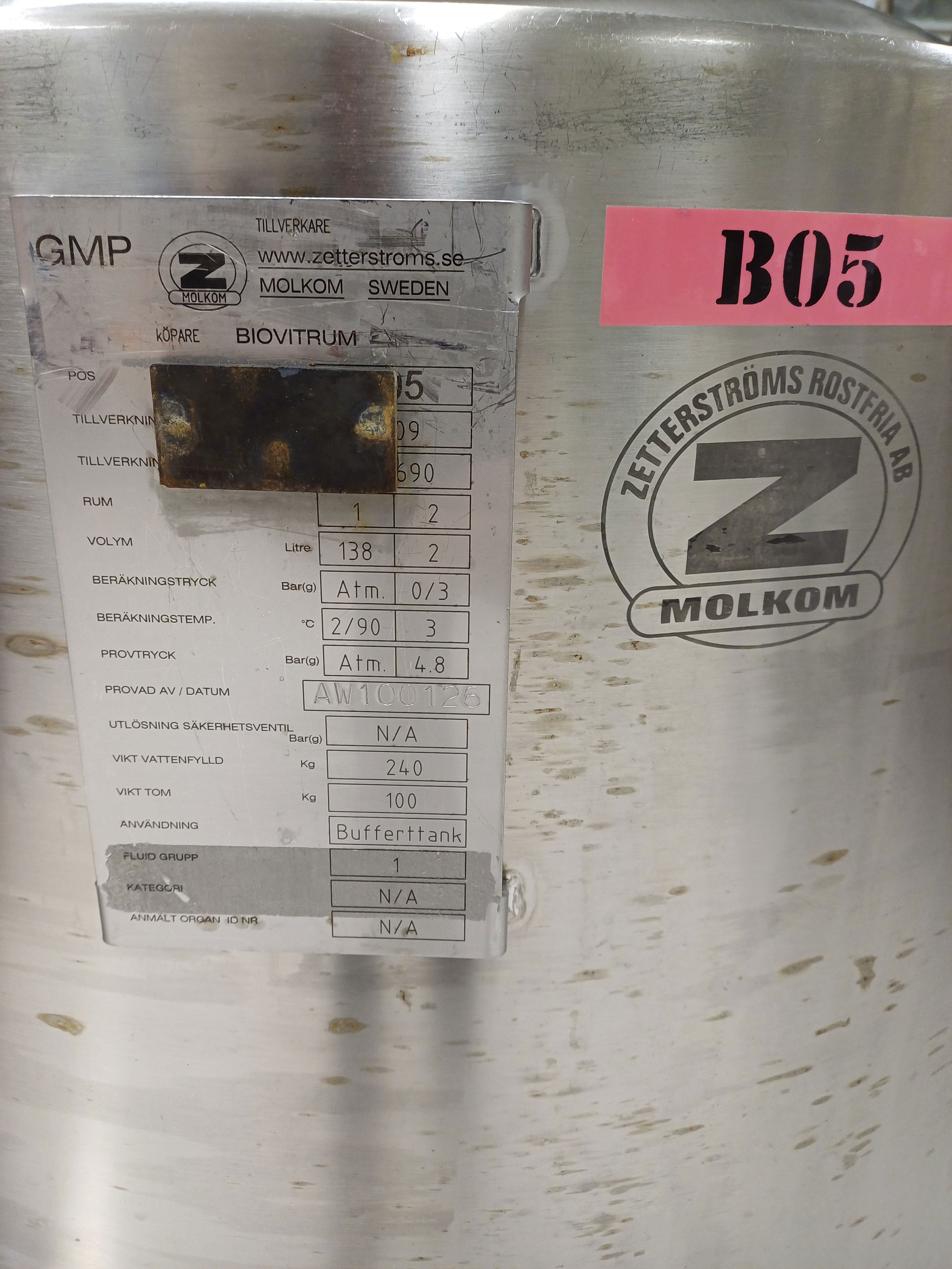 IPP# 1136, 385 Liter (100 Gallon) Clean In Place System Clean In Place System For Sale